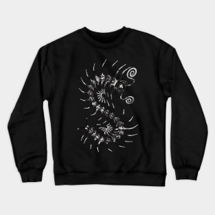 Black and White Centipede Crewneck Sweatshirt